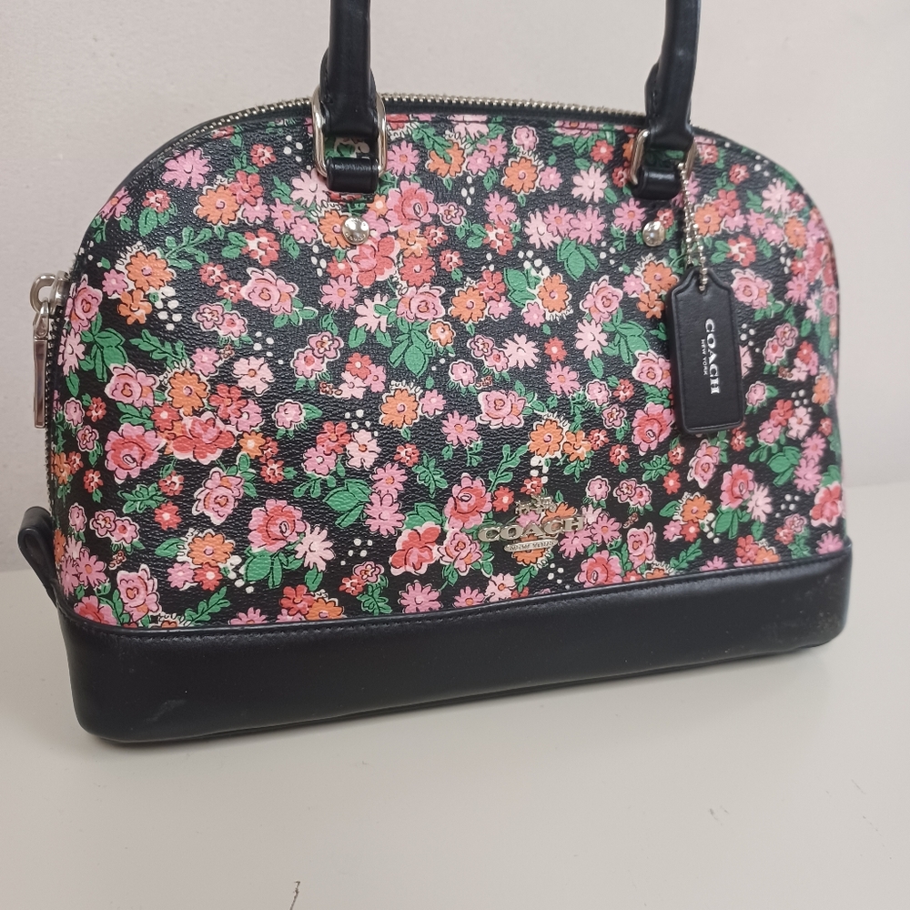 Coach Sierra Satchel In Posey Cluster Floral Print - Picture 10 of 13
